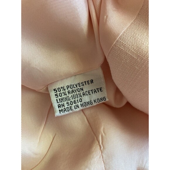 Vintage 90s Kasper ASL Skirt Suit Size 10 Pink 3 Piece Camisole Skirt Jacket - Picture 13 of 15